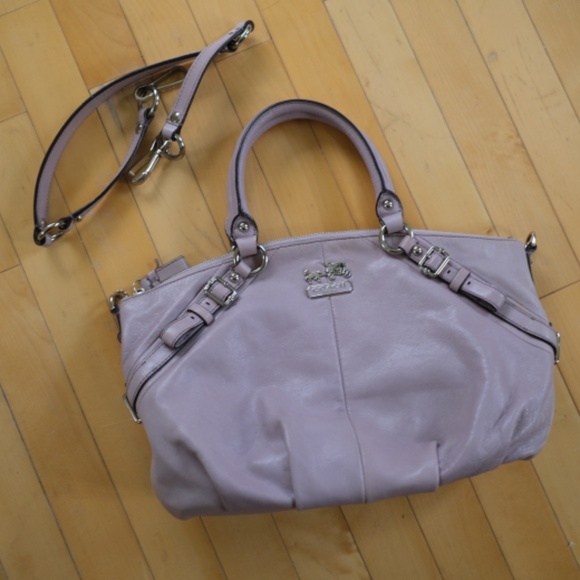 Y2K Coach Madison Pale Purple Leather Handbag Medium - Picture 4 of 11